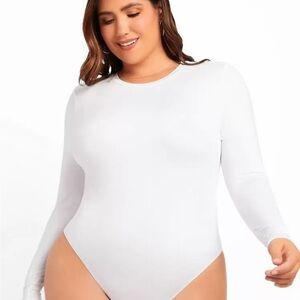 White Long Sleeve Bodysuit